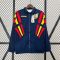 2024 Spain Windbreaker Navy blue Soccer Jersey