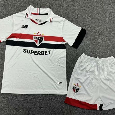 24/25 Sao Paulo Home Jersey Kids Size Suit
