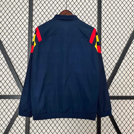 2024 Spain Windbreaker Navy blue Soccer Jersey