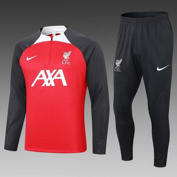 2024 Liverpool Half-Pull Training Suit Red Jersey Set