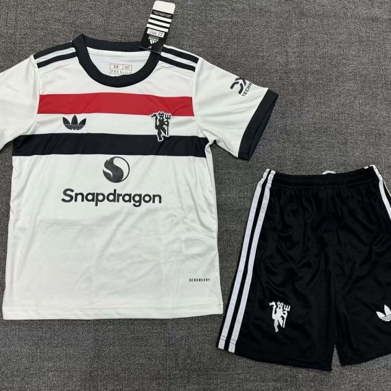 24/25 Manchester United Third Away Football Shirt Kids Size Suit