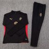 24/25 AC Milan Half-Pull Training Suit Black Soccer Jersey Set
