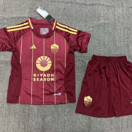 24/25 Roma Home Soccer Jersey Kids Size Suit
