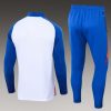 24/25 Lyon Half-Pull Training Suit White Football Shirt Set