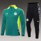 2024 Algeria National Team Half-Pull Training Suit Dark green Shirt Set