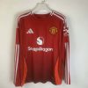 24/25 Long Sleeve Manchester United Home Football Shirt