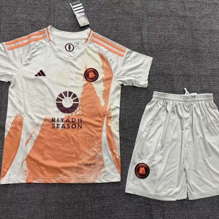 24/25 Roma Away Soccer Jersey Kids Size Suit