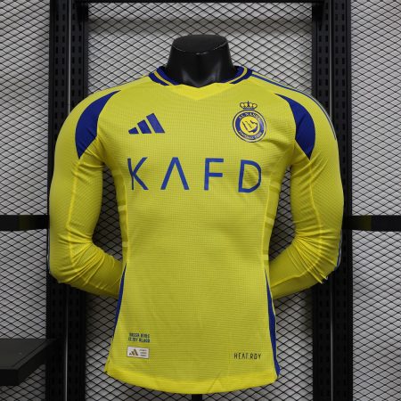 24/25 Player Version Long Sleeve Al-Nassr Home Football Shirt