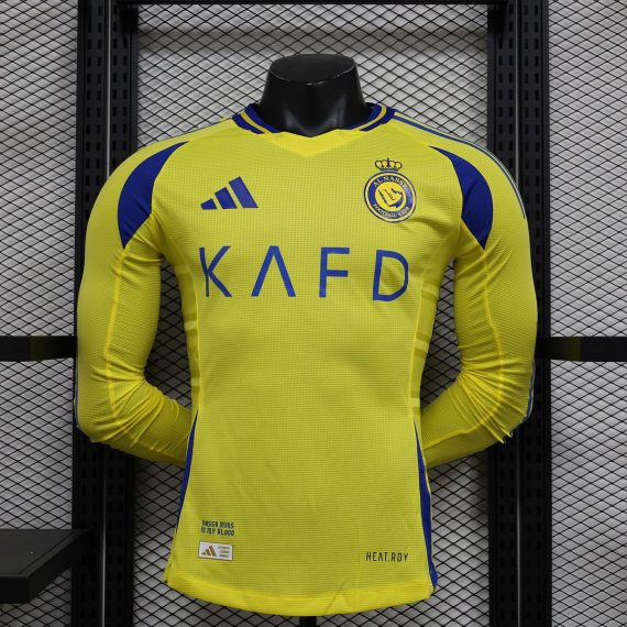 24/25 Player Version Long Sleeve Al-Nassr Home Football Shirt