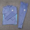 24/25 Manchester City Half-Pull Training Suit Gray Football Shirt Set