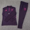 24/25 West Ham United Half-Pull Training Suit Purple Football Shirt Set