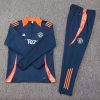 24/25 Manchester United Half-Pull Training Suit Royal blue Football Shirt Set