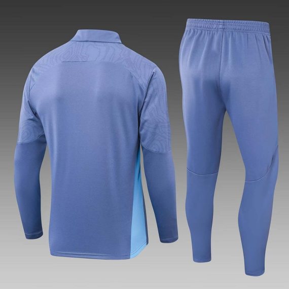 24/25 Manchester City Half-Pull Training Suit Gray Football Shirt Set