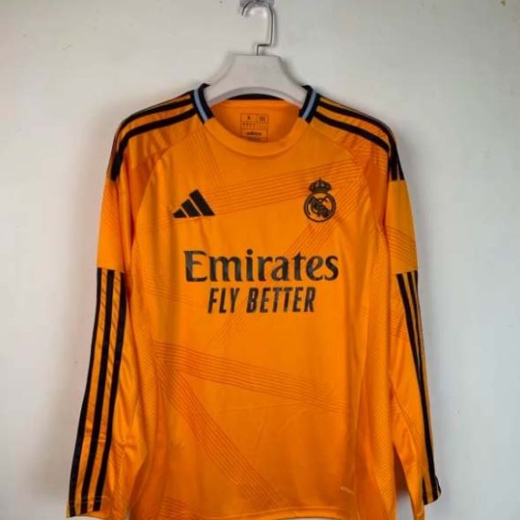 24/25 Long Sleeve Real Madrid Away Football Shirt
