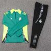 2024 Algeria National Team Half-Pull Training Suit Dark green Shirt Set