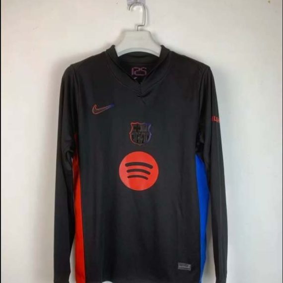 24/25 Long Sleeve Barcelona Away Football Shirt (New sponsor)