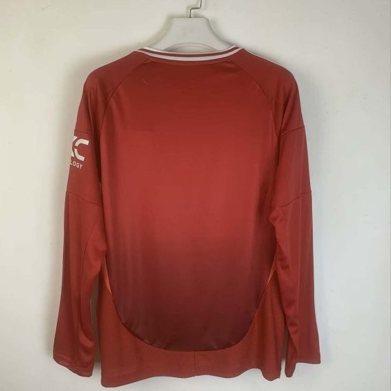 24/25 Long Sleeve Manchester United Home Football Shirt