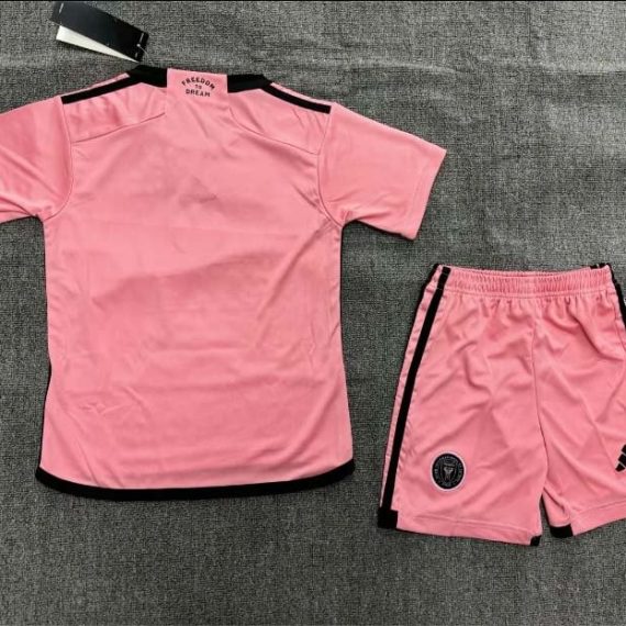 24/25 Inter Miami Home Soccer Jersey Kids Size Suit