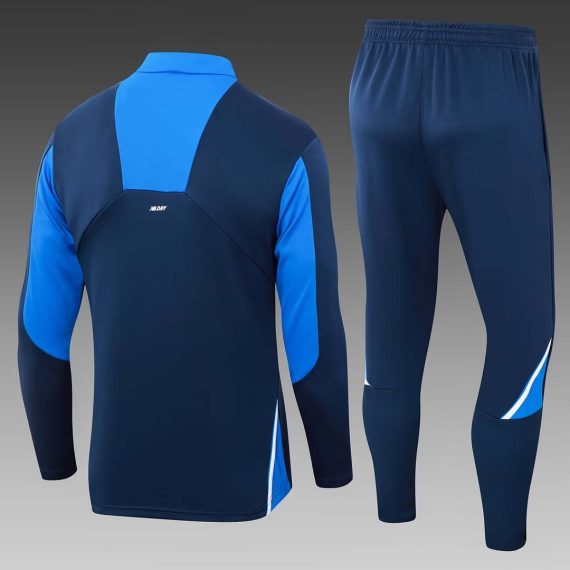 24/25 Porto Half-Pull Training Suit Blue Football Shirt Set