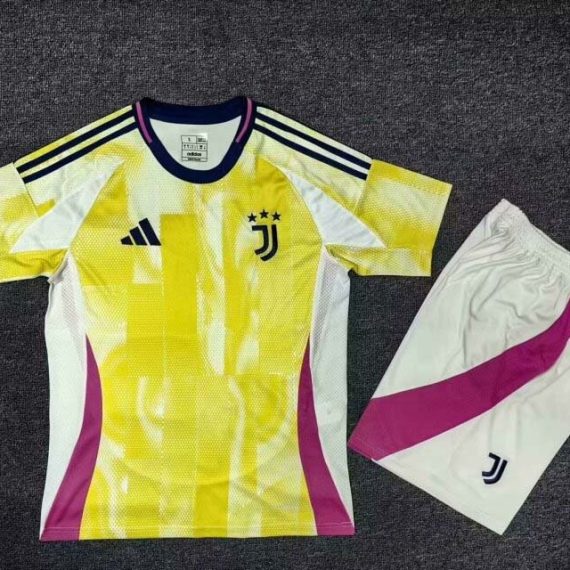 24/25 Juventus Away Soccer Jersey Kids Size Suit
