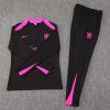 24/25 Chelsea Half-Pull Training Suit Black Football Shirt Set