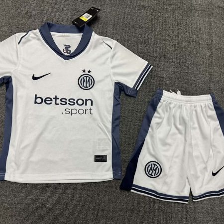 24/25 Internazionale Milan Away Football Jersey Kids Size Suit