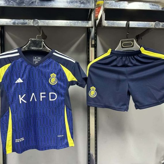 24/25 Al-Nassr Away Football Shirt Kids Size Suit