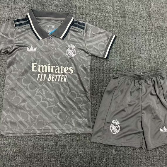 24/25 Real Madrid Third Away Football Shirt Kids Size Suit