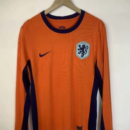 2024 Long Sleeve Netherlands National Team Home Football Shirt