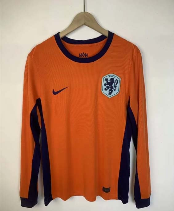 2024 Long Sleeve Netherlands National Team Home Football Shirt