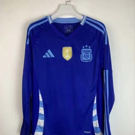 2024 Long Sleeve Argentina Away Football Shirt