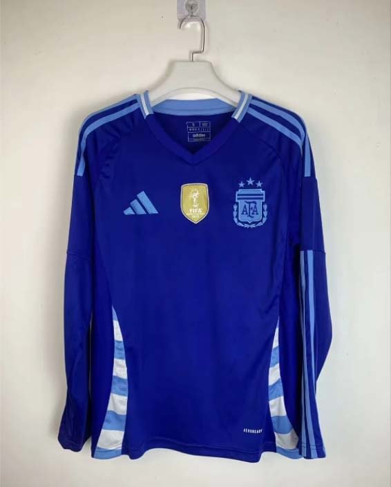 2024 Long Sleeve Argentina Away Football Shirt