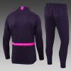 24/25 West Ham United Half-Pull Training Suit Purple Football Shirt Set