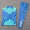 24/25 Ajax Half-Pull Training Suit Baby blue Football Shirt Set