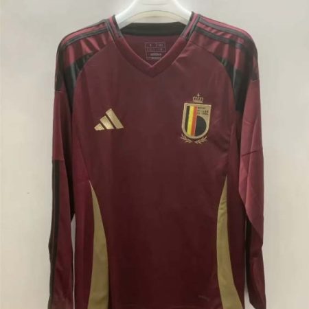 2024 Long Sleeve Belgium National Team Home Football Shirt