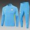 24/25 Manchester City Half-Pull Training Suit Blue Football Shirt Set