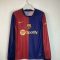 24/25 Long Sleeve Barcelona Home Football Shirt