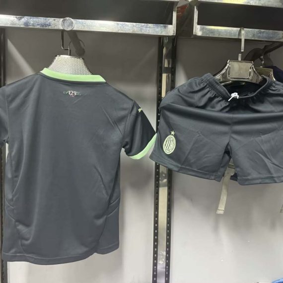 24/25 AC Milan Third Away Football Shirt Kids Size Suit