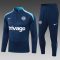 24/25 Chelsea Half-Pull Training Suit Royal blue Football Shirt Set