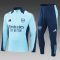 24/25 Arsenal Half-Pull Training Suit Baby blue Football Shirt Set