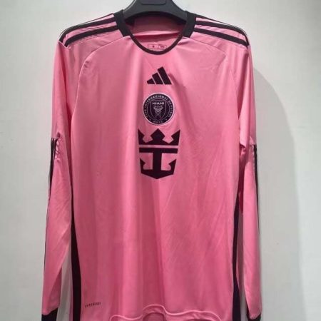 24/25 Long Sleeve Inter Miami Home Soccer Jersey