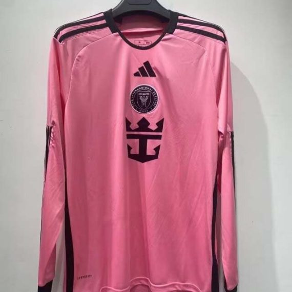 24/25 Long Sleeve Inter Miami Home Soccer Jersey