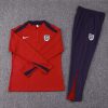 2024 England Half-Pull Training Suit Date red Soccer Jersey Set