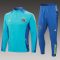 24/25 Ajax Half-Pull Training Suit Baby blue Football Shirt Set