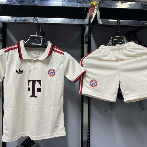 24/25 Bayern Munich Third Away Football Jersey Kids Size Suit