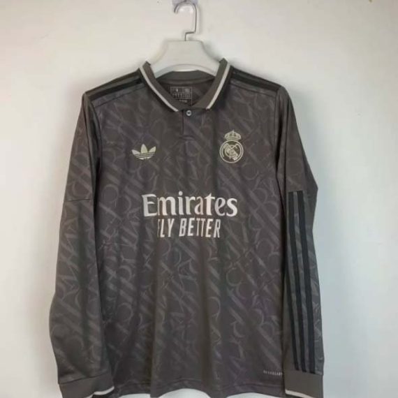 24/25 Long Sleeve Real Madrid Third Away Football Shirt
