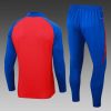 2024 Spain Half-Pull Training Suit Red Football Shirt Set