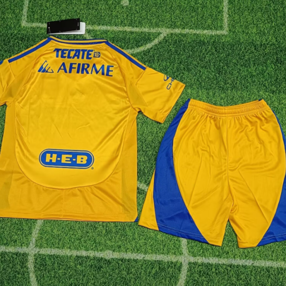 24/25 Tigres Home Football Shirt Kids Size Suit