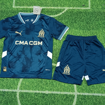 24/25 Marseille Away Football Shirt Kids Size Suit