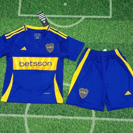 24/25 Boca Juniors Home Football Shirt Kids Size Suit